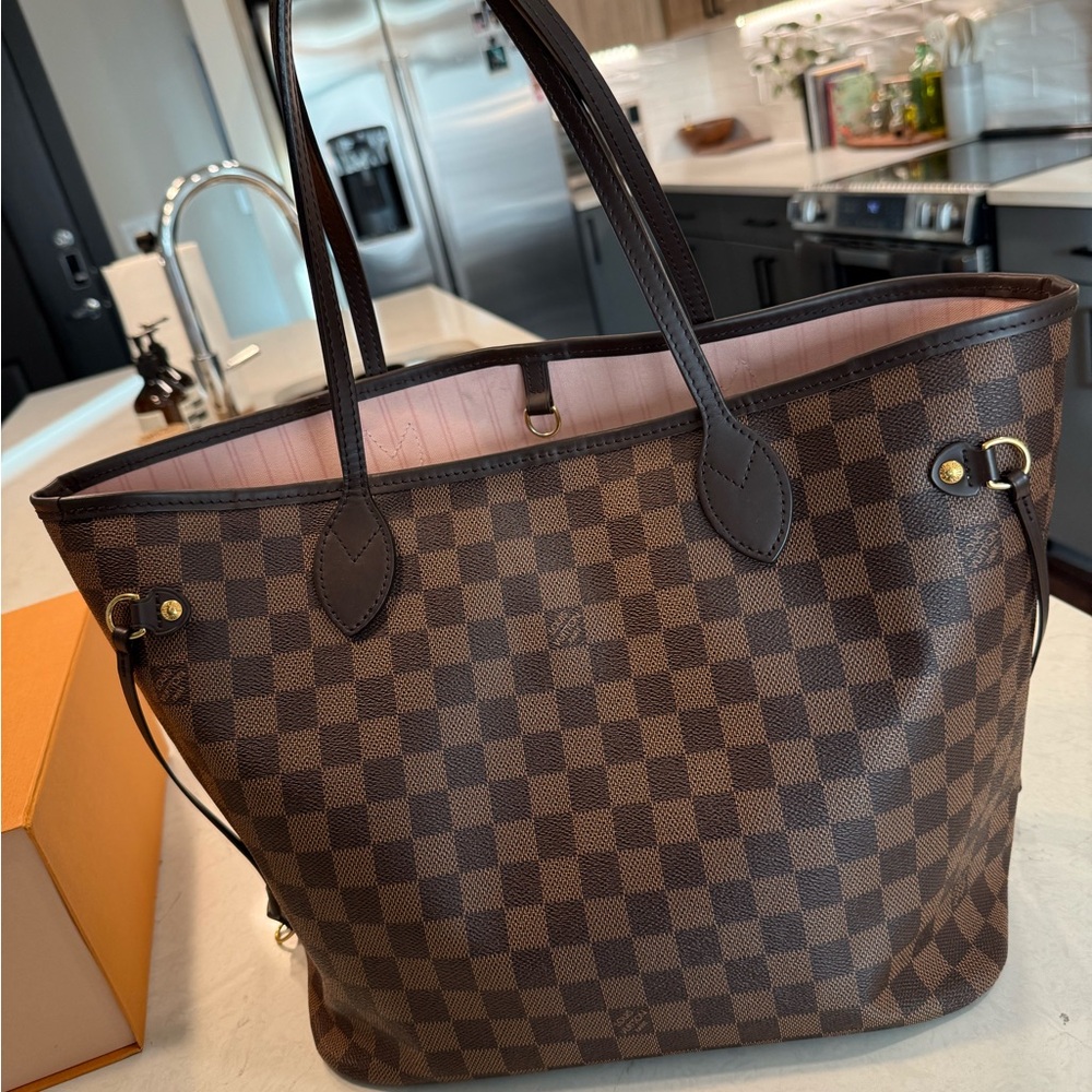 Louis Vuitton Brown Neverfull Tote Bag